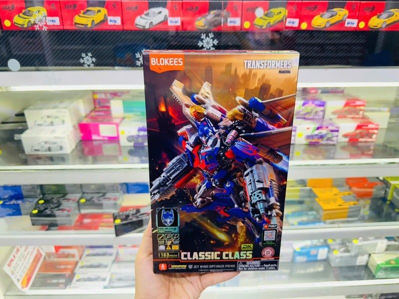  Mô hình Blokees Transformers (Model Kit) - Classic Class DX 21-Movie 3 Jet Wing Optimus Prime (Luminous Eyes & Chest) 71187 