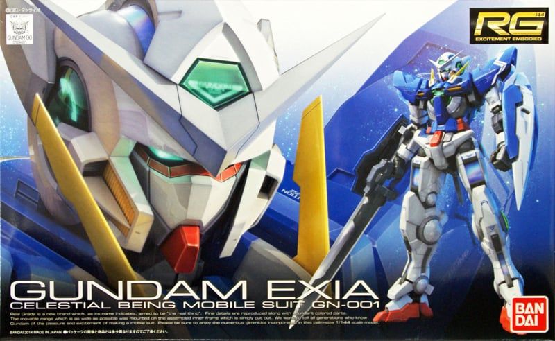  Mô hình figure lắp ráp gundam RG 1/144 Gundam Exia Bandai 4573102616005 