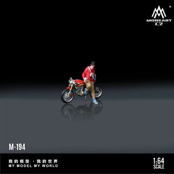  Mô hình nhân vật figure kèm xe Ducati McDonald's Motorcycle Casual Knight Doll Resin Model MO222194 