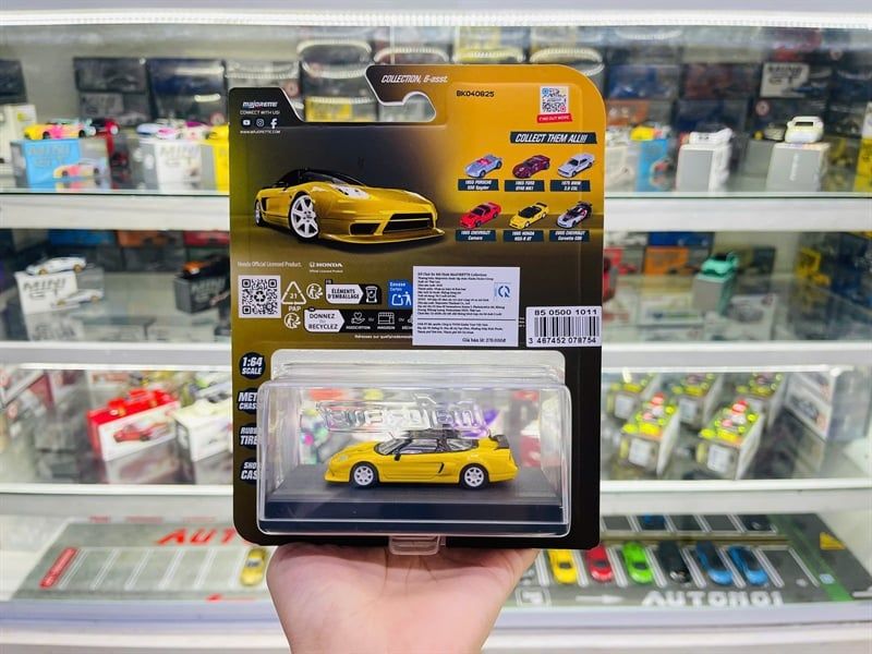  Mô hình xe Honda NSX-R GT Yellow premium tỉ lệ 1:64 Majorette 8505001011 
