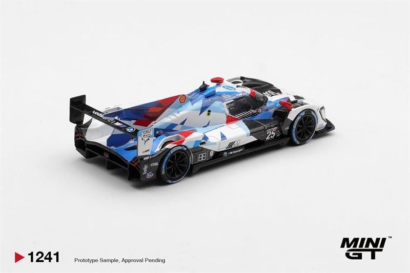  Mô hình xe BMW M Hybrid V8 GTP #25 BMW M Team RLL 2024 IMSA Daytona 24 Hrs bản card tỉ lệ 1:64 MiniGT MGT01241 - NO CHASE 