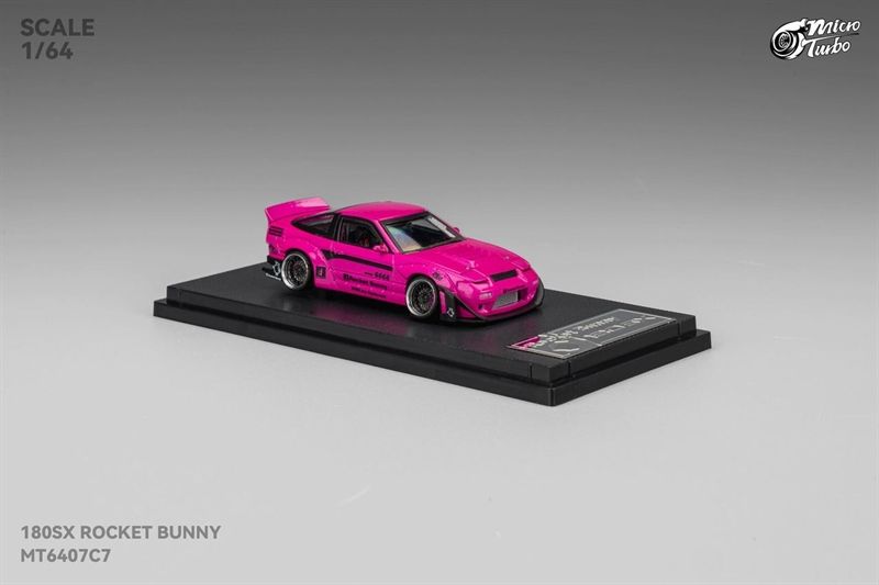  Mô hình xe Honda NSX 180SX Type X- Pink Rocket Bunny limited 999pcs tỉ lệ 1:64 Micro Turbo MT6407C7 