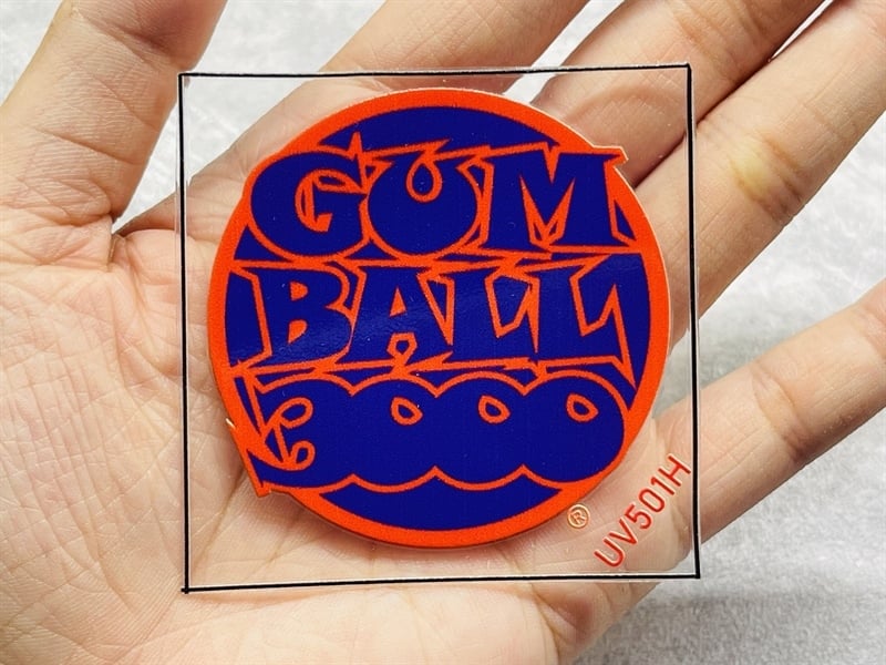  Bộ 8 decal uv trang trí chủ đề Gumball 3000 dán xe - điện thoại - laptop - máy tính - nón - ly - mica chống nước - chống trầy Autono1 UV706 