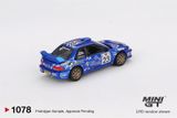  Mô hình xe Subaru Impreza WRC99 #23 2000 Acropolis Rally bản card tỉ lệ 1:64 MiniGT MGT01078-BL HAVE CHASE 