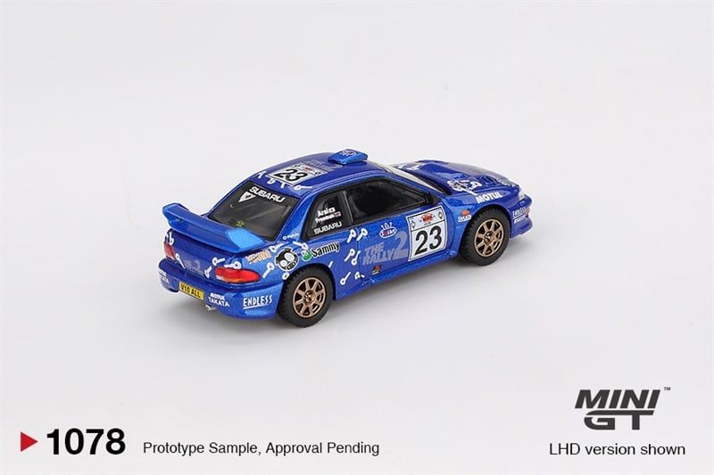  Mô hình xe Subaru Impreza WRC99 #23 2000 Acropolis Rally bản card tỉ lệ 1:64 MiniGT MGT01078-BL HAVE CHASE 