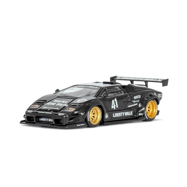  Mô hình xe Lamborghini Countach LB-WORKS Black / LB Blister packaging card Nhật tỉ lệ 1:64 MiniGT MGT01081 