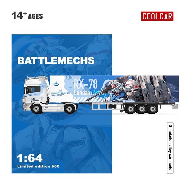  Mô hình xe Scania Container Truck RX-78 Mech Coating tỉ lệ 1:64 Coolcar CC644021 