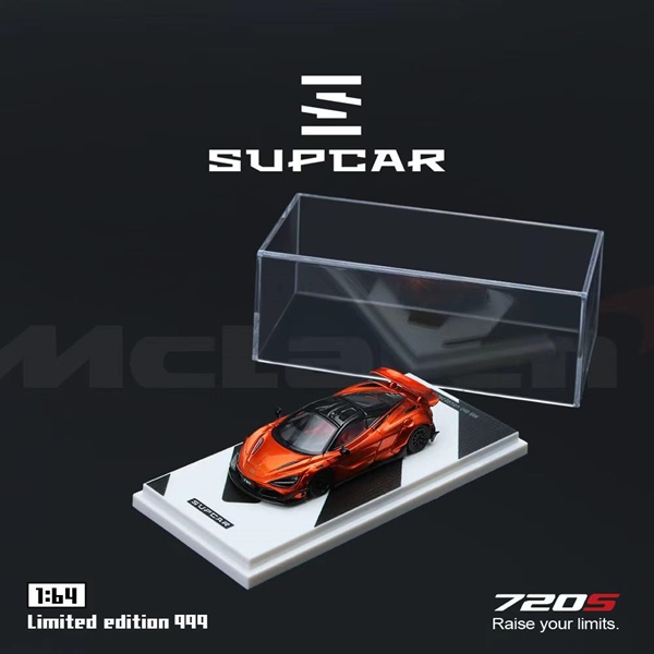  Mô hình xe McLaren 720S Bright Orange tỉ lệ 1:64 Supcar SC64044 