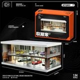  Hộp trưng bày diorama mô phỏng nhà - quán cafe life coffee car house có đèn tỉ lệ 1:64 Shou Cang Jia SCJ-82075 
