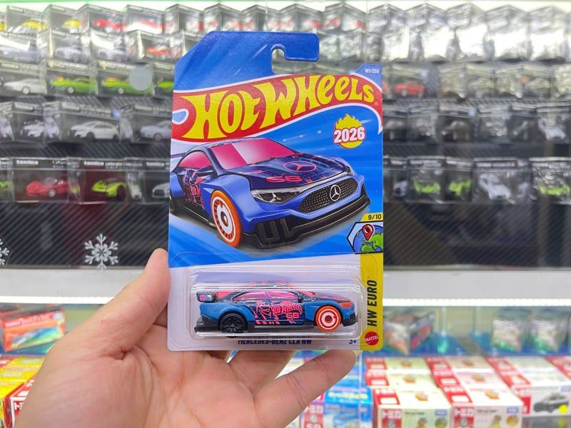  Mô hình xe Mercedes-Benz CLA HW Hot Wheels kim loại có bản quyền chính hãng tỉ lệ 1:64 C4982-ME 