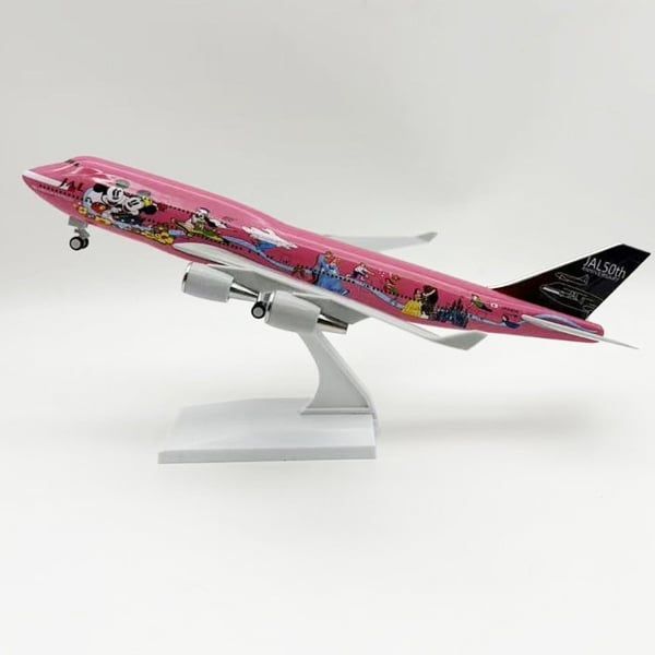  Mô hình máy bay Mickey JAL B747 có bánh xe - kích thước 30cm MB30052 