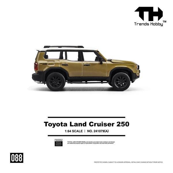  Mô hình xe Toyota Land Cruiser 250 tỉ lệ 1:64 Trends Hobby 241079 