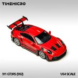  Mô hình xe ô tô Porsche 992 GT3 RS red vairiant tỉ lệ 1:64 Time micro TM644644 
