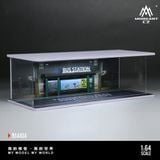 Hộp trưng bày mô phỏng trạm xe buýt Bus station tỉ lệ 1:64 MoreArt MO914414 