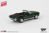  Mô hình xe Ford Mustang Convertible 1964 Highland Green card tỉ lệ 1:64 MiniGT MGT01166 HAVE CHASE CAR 