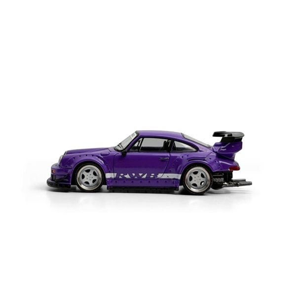  Mô hình xe Porsche 930 RWB Rauh Welt color purple tỉ lệ 1:64 Model Model MM64-RWB930-003 Purple 
