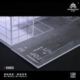  Hộp trưng bày mô phỏng showroom Nissan store có đèn kích thước 30cm x 15cm x 10cmtỉ lệ 1:64 MoreArt MO936015 