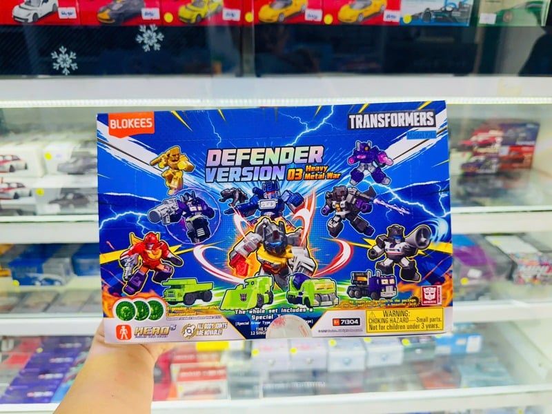  Set 12 mô hình Blokees Model Kits Transformers - DV03 Heavy Metal War Blind Box 71304-set 