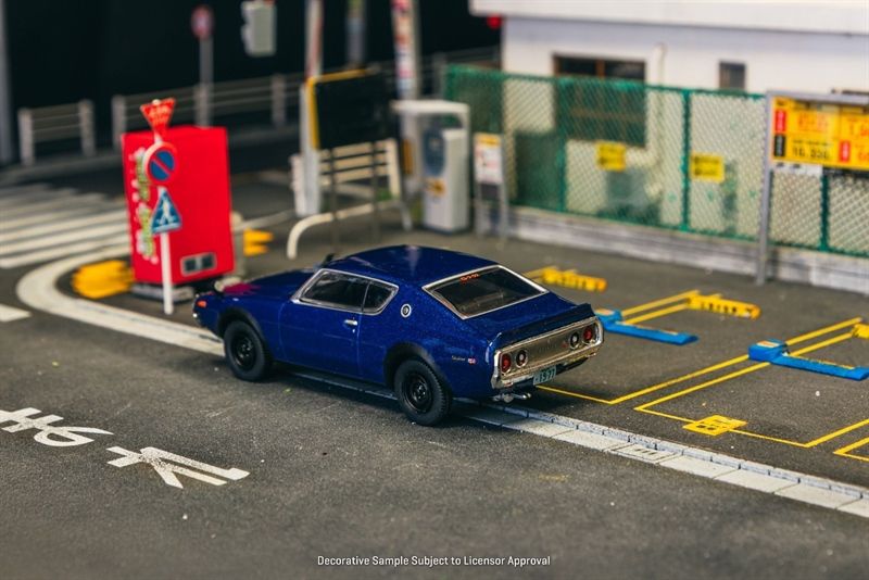  Mô hình xe Nissan Skyline 2000GT-R KPGC110 Blue Metallic tỉ lệ 1:64 Tarmac Works JC64-010-BL 