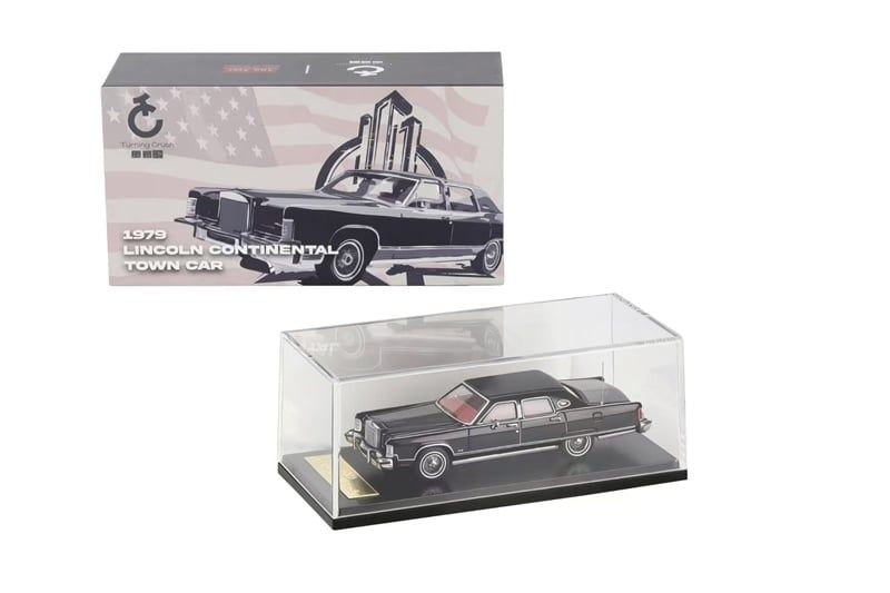  Mô hình xe 1979 Lincoln Continental Town Car tỉ lệ 1:64 SunStar x Turning Crush OT64709 