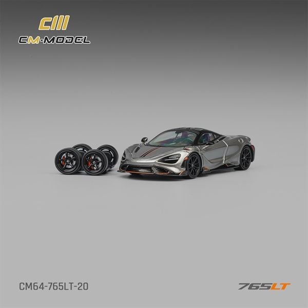  Mô hình xe Mclaren 765LT Metal gun gray tỉ lệ 1:64 CM Model CM64-765LT-20 