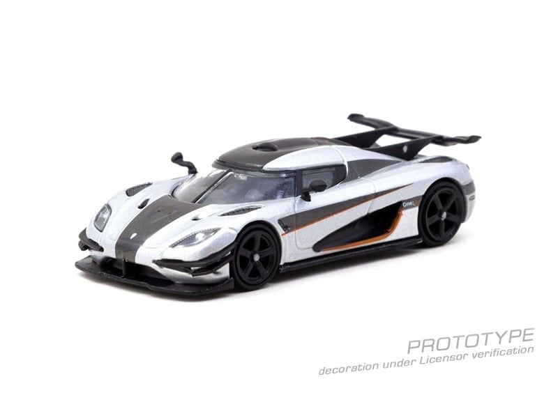  Mô hình xe Koenigsegg One:1 Silver tỉ lệ 1:64 Tarmac Works T64G-TL054-SL 