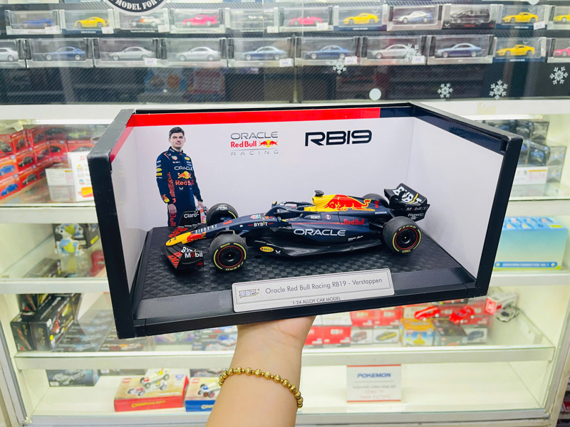  Xe ô tô mô hình bằng hợp kim và nhựa F1 RB19 #1 tỉ lệ 1:24 Model car OT24138 