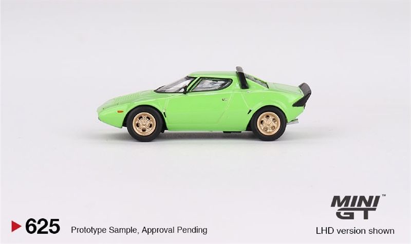  [Hàng Loose]Mô hình xe ô tô Lancia Stratos HF Stradale Verde Chiaro tỉ lệ 1:64 MiniGT MGT00625L 