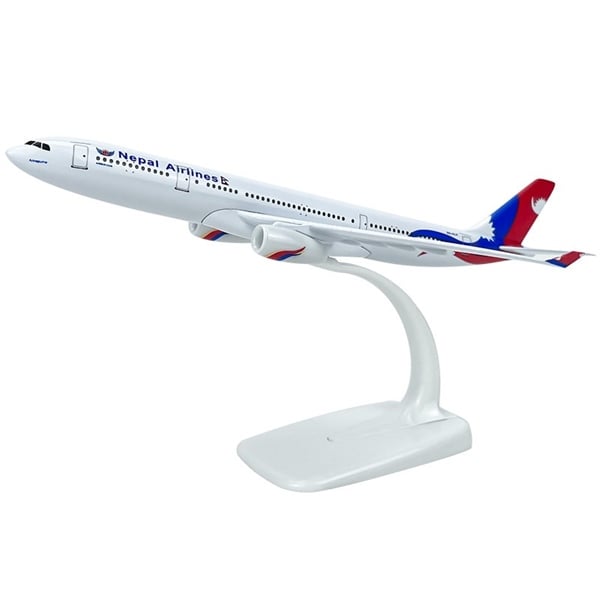  Mô hình máy bay Nepal Airbus A330 kích thước 20cm có bánh xe MB20156 
