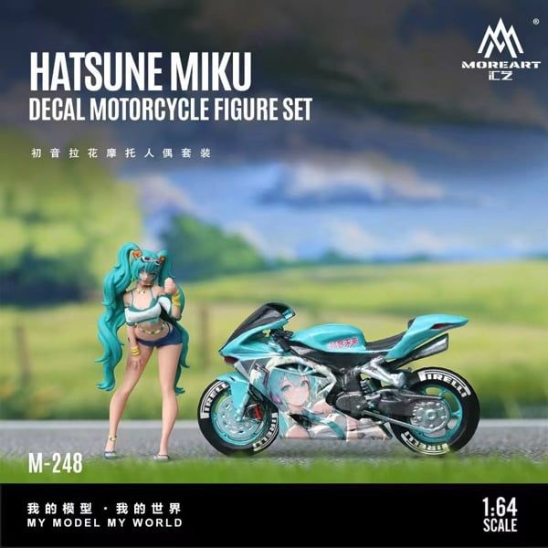  Mô hình nhân vật figure Hatsune Miku Motorized Figure Resin Model Kit tỉ lệ 1:64 More Art MO222248 