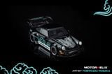  Mô hình xe Porsche 964 Rauh-Welt RWB964 Silver‑Fenix Livery tỉ lệ 1:64 Motorhelix MH M62102 