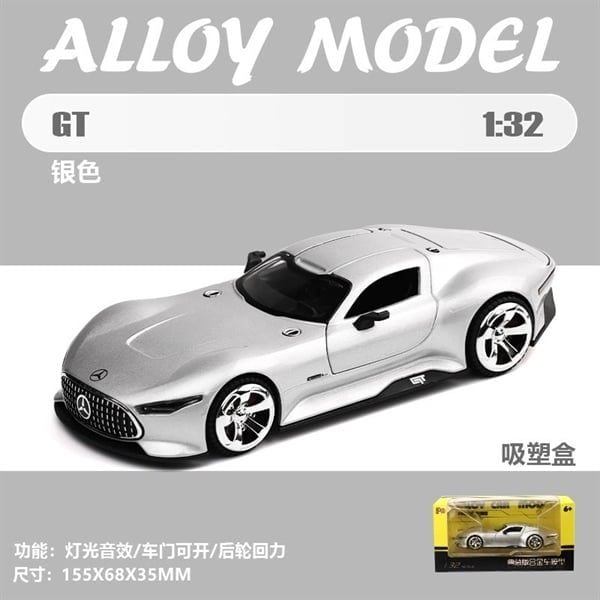  Mô hình xe Mercedes-Benz AMG Vision GT full open - có đèn - âm thanh tỉ lệ 1:32 Alloy Model OT32061 