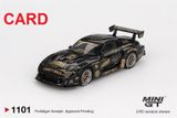  Mô hình xe ô tô MAZDA RX-7 LB-Super Silhouette FD-NILES bản card tỉ lệ 1:64 MiniGT MGT01101-BL NO CHASE CAR 