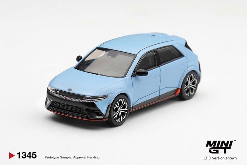  Mô hình xe Hyundai Ioniq 5 N Performance Blue Matt tỉ lệ 1:64 MiniGT MGT01345 