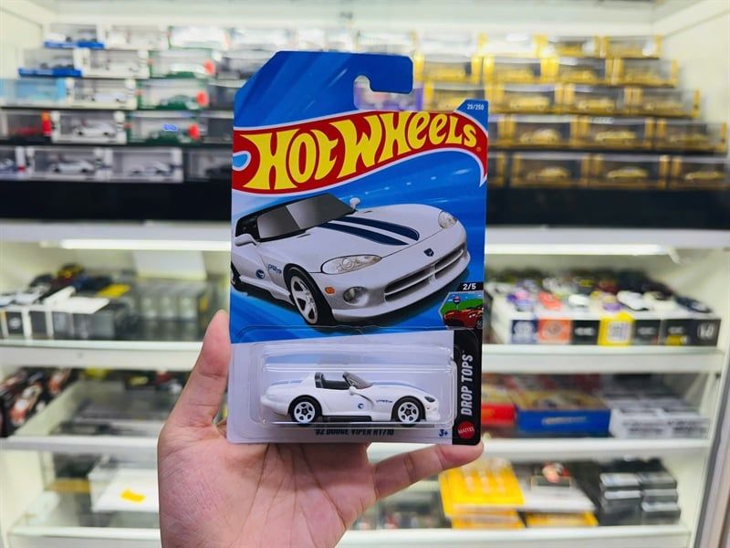  Mô hình xe Dodge Viper RT/10 Treasure Hunt Hotwheels kim loại có bản quyền chính hãng tỉ lệ 1:64 C4982-TH 