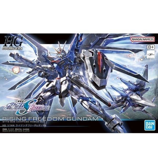  Mô hình figure lắp ráp gundam HG 1/144 Rising Freedom Gundam Bandai 4573102662842 