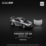  [Hàng Loose] Mô hình xe Rocket Padem GR86 - silver (New tooling) tỉ lệ 1:64 Poprace PR640235L 