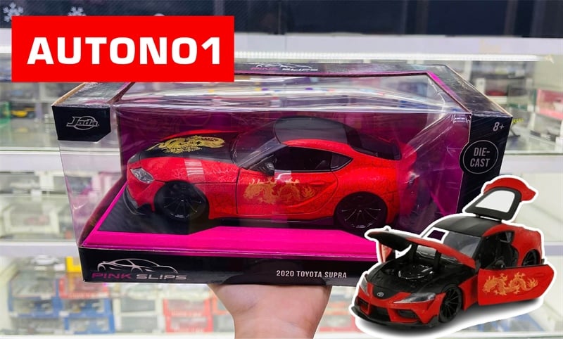  Mô hình xe 2020 Toyota Supra - Year of Dragon MK2 Pink Slips tỉ lệ 1:24 Jada Toys 35757 