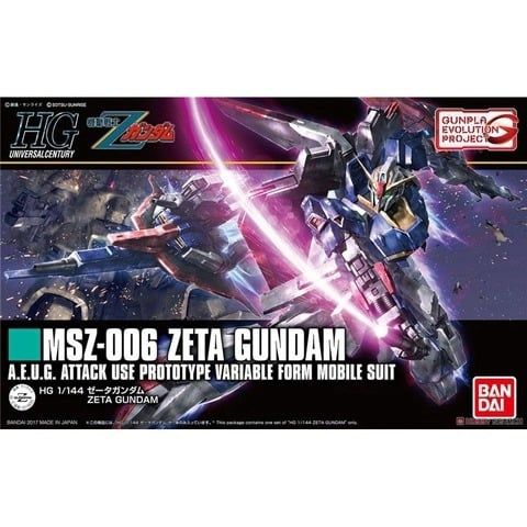  Mô hình figure lắp ráp gundam HG 1/144 Zeta gundam Bandai 4573102556110 