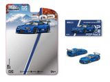  Mô hình xe Top Secret Toyota Supra GT500 (A80) blue bản card tỉ lệ 1:64 Pop Race PRE028 