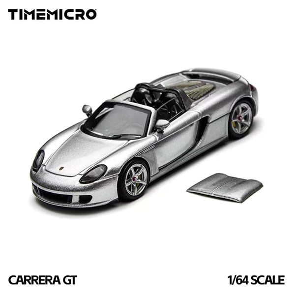  Mô hình xe Porsche Carrera GT Silver tỉ lệ 1:64 Time micro TM645912 