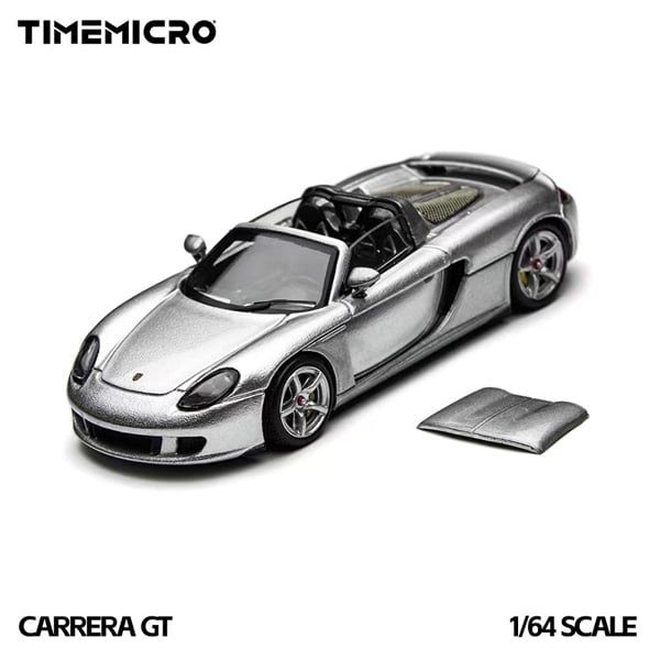  Mô hình xe Porsche Carrera GT Silver tỉ lệ 1:64 Time micro TM645912 