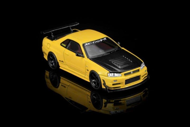  Mô hình xe Nissan Skyline GT-R (R34) Customized Diecast Model tỉ lệ 1:64 MOTORHELIX M63475 