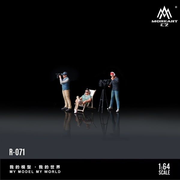  Mô hình nhân vật figure set 3 Director & Cinematographer Figure Set - Resin Model tỉ lệ 1:64 More Art 