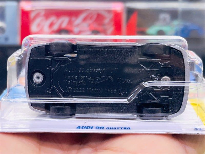  Mô hình xe Audi 90 Quattro silver Hotwheels kim loại có bản quyền chính hãng tỉ lệ 1:64 C4982-AD 
