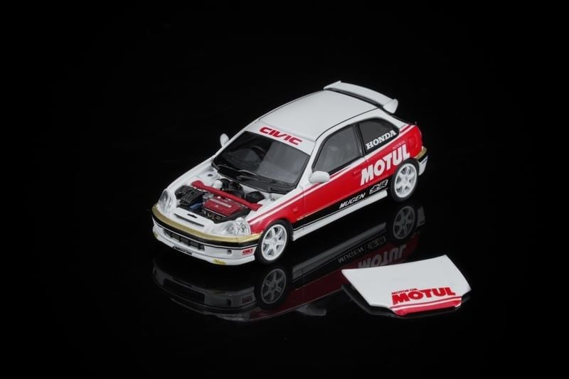  Mô hình xe Honda Civic Type R (EK9) Customized Motul Livery tỉ lệ 1:64 Motorhelix M65018 