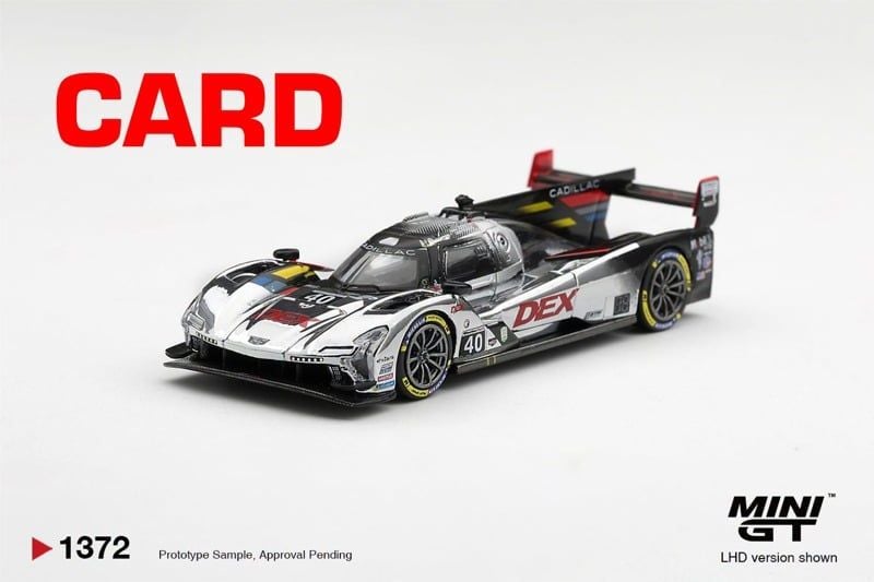 Mô hình xe Cadillac V-Series.R #40 Cadillac Wayne Taylor Racing 2025 IMSA Daytona 24 Hrs tỉ lệ 1:64 MiniGT bản Card MGT01372 