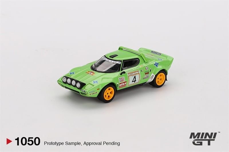  [Hàng Loose] Mô hình xe Lancia Stratos HF #4 1979 Spanish Rally Champion tỉ lệ 1:64 MiniGT MGT01050-CH 