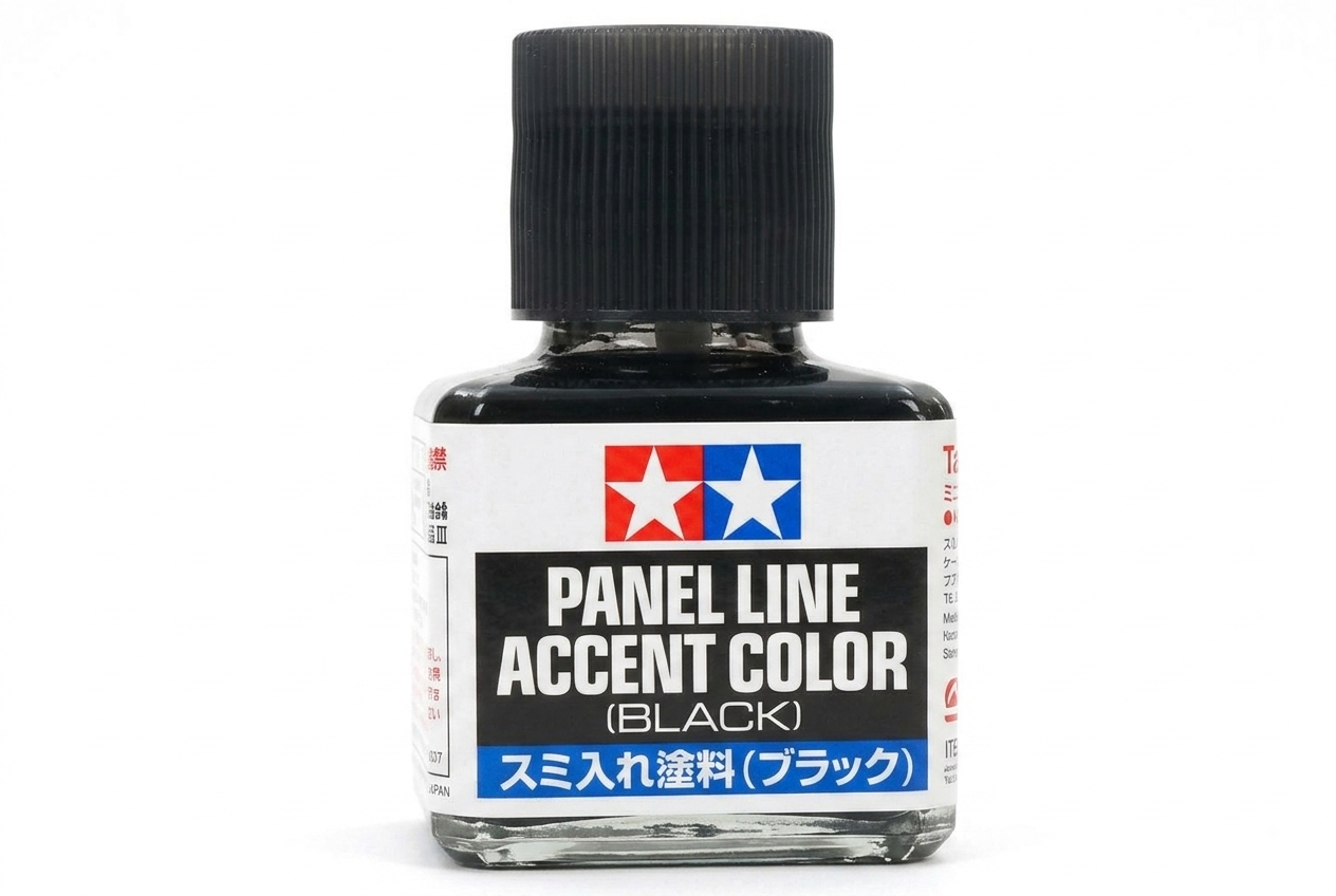  Dung Dịch mực kẻ lằn chìm Panel line accent color Black Tamiya 87131 