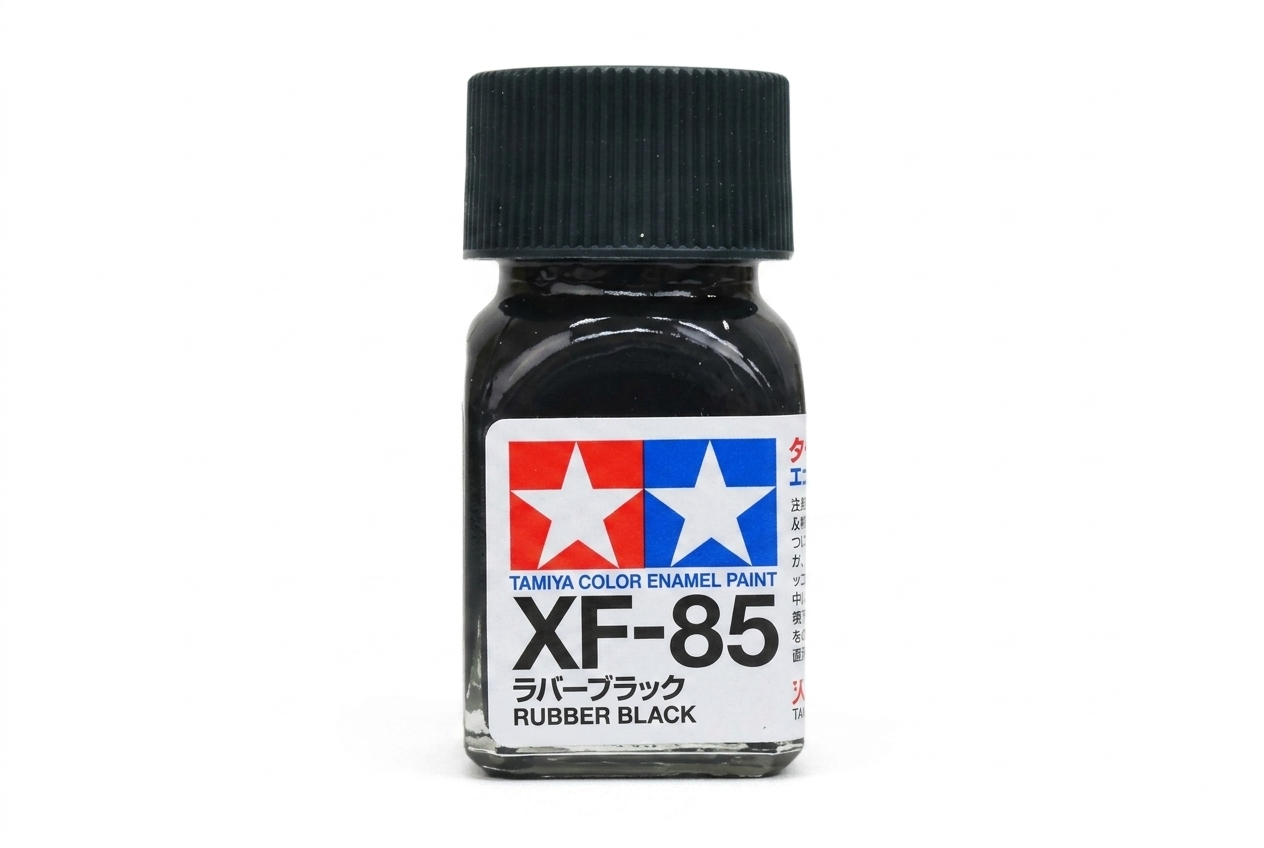  Enamel x85 Rubber black sơn mô hình màu đen rubber 10ml Tamiya 80385 